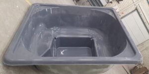 RECHTHOEKIG BUBBELBAD MET EXTERNE HOUTKACHEL (2)