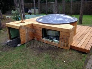 Hottub Ingraven Fiberglas Terras Model TimberIN 1