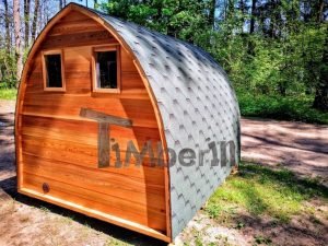 Buitentuin Houten Sauna Red Cedar Met Elektrische Kachel En Veranda (26)