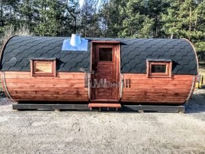Outdoor Buiten Houten Tuin Sauna Rond (1)