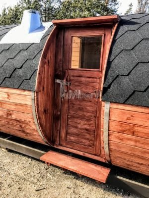 Outdoor Buiten Houten Tuin Sauna Rond (12)