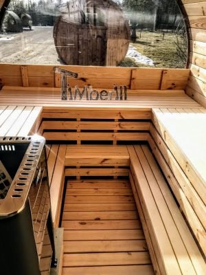 Outdoor Buiten Houten Tuin Sauna Rond (14)