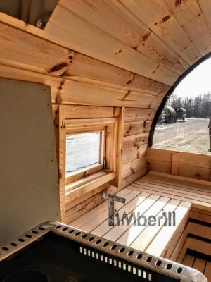 Outdoor Buiten Houten Tuin Sauna Rond (16)