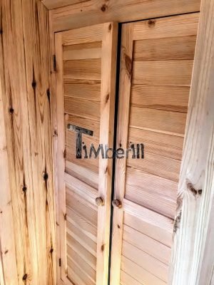 Outdoor Buiten Houten Tuin Sauna Rond (18)