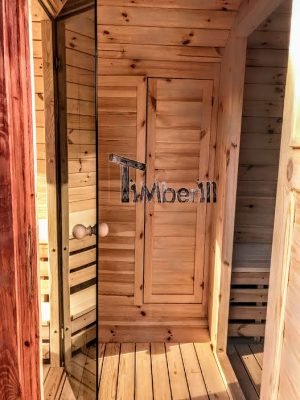 Outdoor Buiten Houten Tuin Sauna Rond (23)