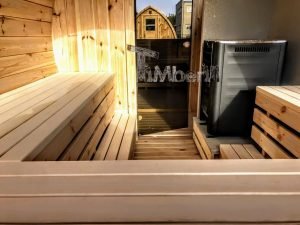 Outdoor Buiten Houten Tuin Sauna Rond (7)