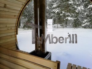 Outdoor Barrel Sauna Met Een Panoramisch Raam (19)