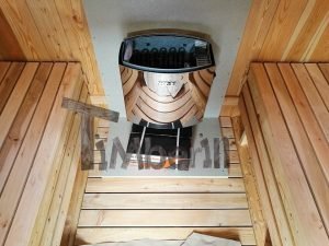 Outdoor Barrel Sauna Met Terras En Een Elektrische Kachel (17)