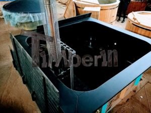 Kunststof Hottub Vierkant Black 3