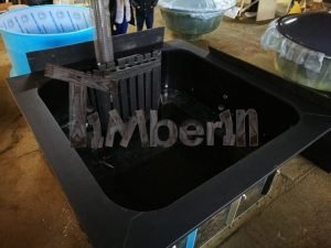 Kunststof Hottub Vierkant Black 4