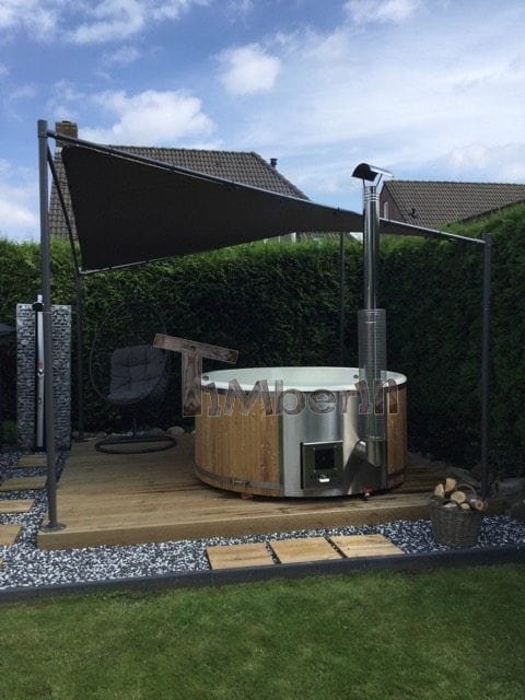 Hottub Fiberglas Met Geïntegreerde Kachel Tom Middelbeers Netherlands 2