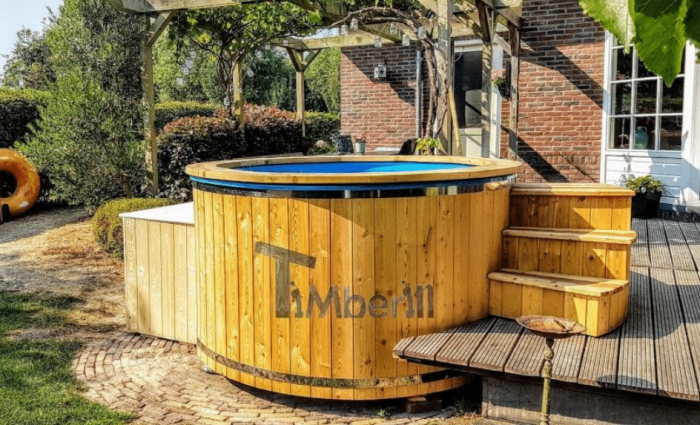 Hottub Glasvezel met elektrische kachel, Willem, KJ Driehuizen Netherlands