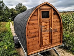 Igloo Sauna Met Aanhanger Kleedkamer En Harvia Oven (10)