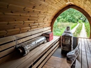 Igloo Sauna Met Aanhanger Kleedkamer En Harvia Oven (34)
