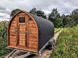 Igloo Sauna Met Aanhanger Kleedkamer En Harvia Oven (4)