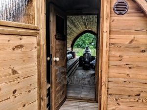 Igloo Sauna Met Aanhanger Kleedkamer En Harvia Oven (41)