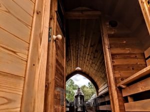 Igloo Sauna Met Aanhanger Kleedkamer En Harvia Oven (48)