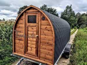 Igloo Sauna Met Aanhanger Kleedkamer En Harvia Oven (6)