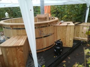 Houten Hottub Siberische Spar Lariks Deluxe, Tanja, Essen, Belgium (2)