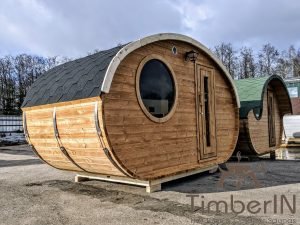 Ovale Houten Buitensauna Hobbit (26)