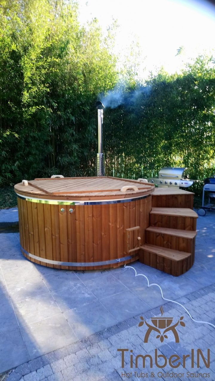 Hottub Met Geintegreerde Kachel Wellness Royal, Luc, Oudenburg, België