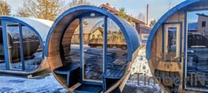 Buitensauna Rond Barrel LUXE (9)