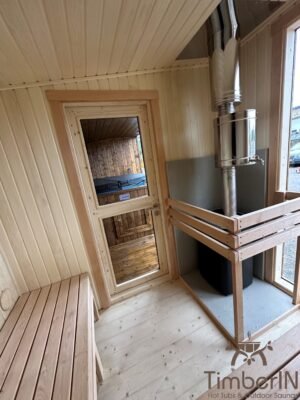 Moderne Tuin Sauna Met Hot Tub (3)