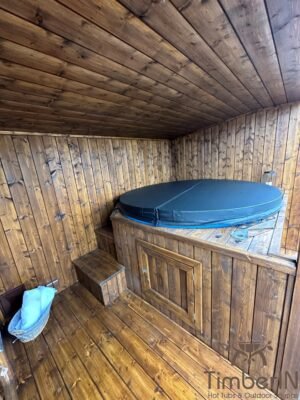 Moderne Tuin Sauna Met Hot Tub (7)