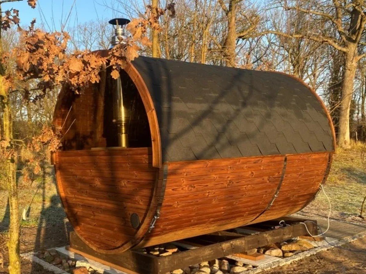 TimberIN houten buitensauna voor tuin en wellness