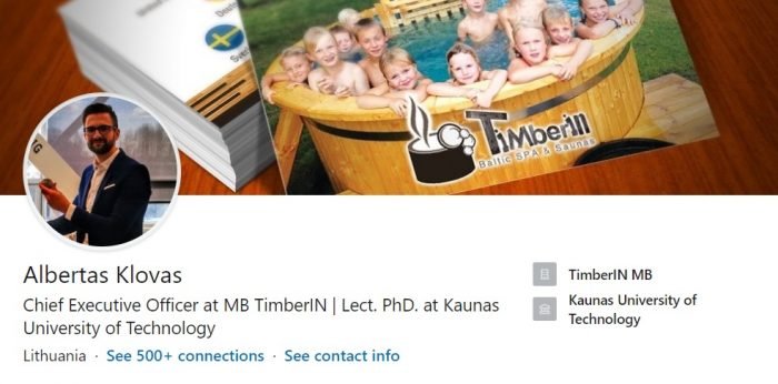 Albertas Klovas van TimberIN