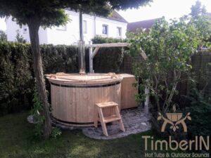 TimberIN Nordic Deluxe houten hottub, sparrenhout – klantfoto