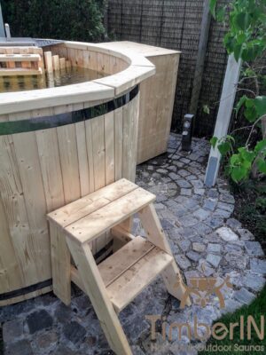 TimberIN Nordic Deluxe houten hottub, sparrenhout – klantfoto