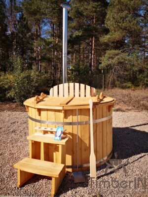 TimberIN Nordic Deluxe houten hottub, sparrenhout – klantfoto